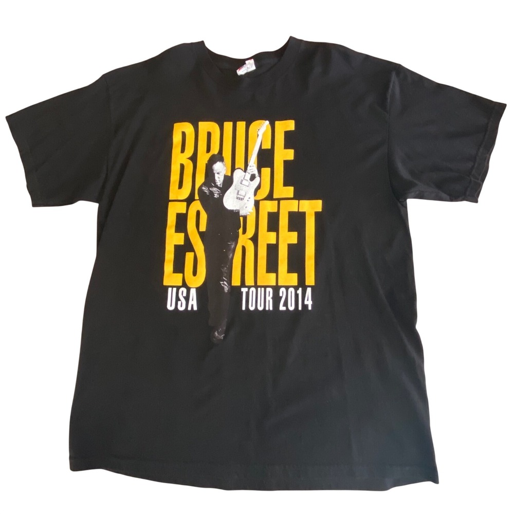 Bruce Springsteen E Street Band USA Tour 2014 T-Shirt Black XL High Hopes Tour